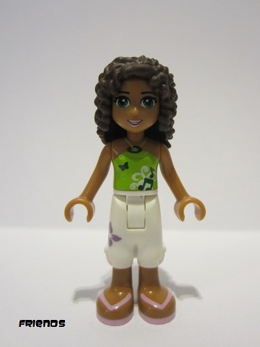 lego 2012 mini figurine frnd004 Andrea White Cropped Trousers, Lime Halter Neck Top 
