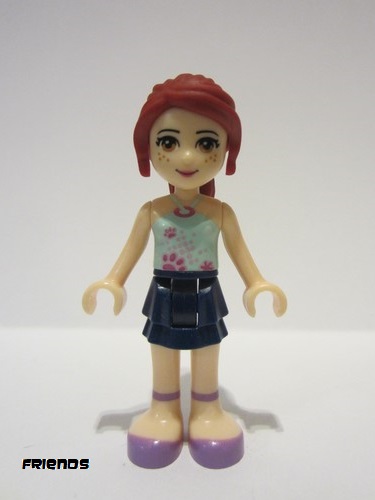 lego 2012 mini figurine frnd005 Mia Dark Blue Layered Skirt, Light Aqua Halter Neck Top 