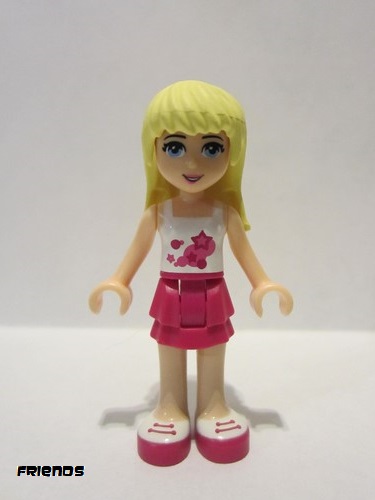 lego 2012 mini figurine frnd008 Stephanie Magenta Layered Skirt, White Top 