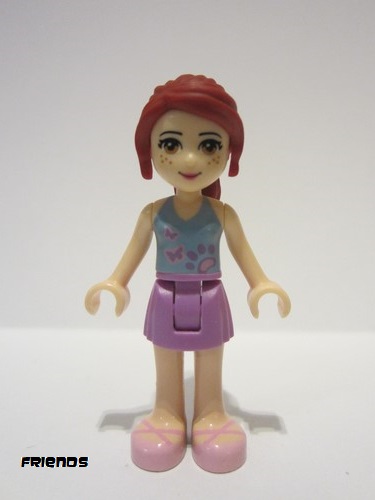lego 2012 mini figurine frnd009 Mia Medium Lavender Skirt, Light Blue Top 