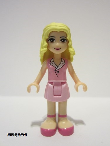 lego 2012 mini figurine frnd013 Marie Bright Pink Skirt, Bright Pink Sleeveless Blouse Top 