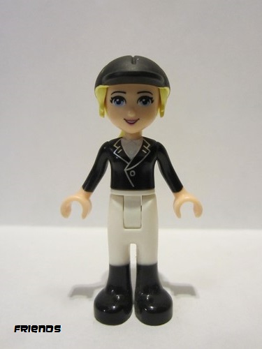 lego 2012 mini figurine frnd020 Katharina Black Riding Jacket, Black Riding Helmet 