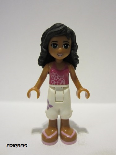 lego 2012 mini figurine frnd026 Ella White Cropped Trousers, Magenta Top 