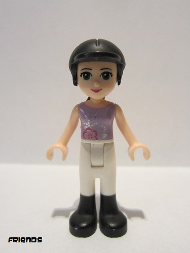 lego 2012 mini figurine frnd027 Emma White Riding Pants, Lavender Top 
