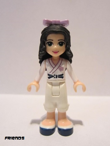 lego 2013 mini figurine frnd0037 Emma White Karate Uniform, Bow 