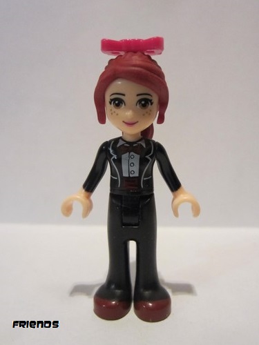 lego 2013 mini figurine frnd0041 Mia Black Trousers, Black Formal Jacket with Bow Tie 
