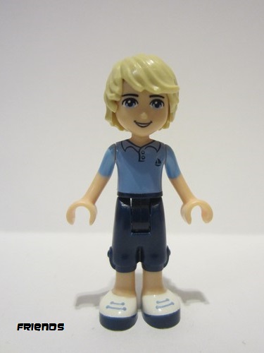 lego 2013 mini figurine frnd0047 Andrew Dark Blue Cropped Trousers, Bright Light Blue Polo Shirt 