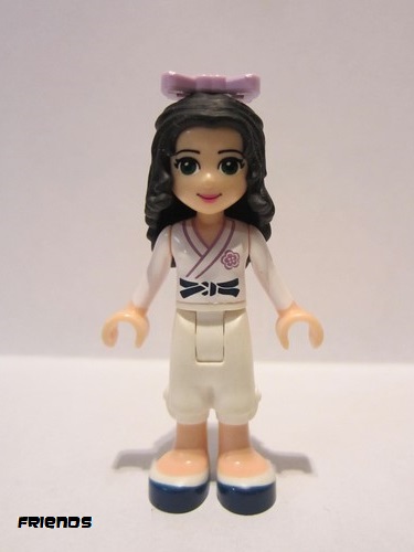 lego 2013 mini figurine frnd037 Emma White Karate Uniform, Bow 