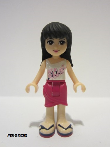 lego 2013 mini figurine frnd046 Maya Magenta Wrap Skirt, White Top 