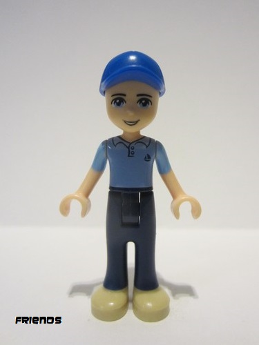 lego 2014 mini figurine frnd066 Andrew Dark Blue Trousers, Medium Blue Polo Shirt, Blue Cap 