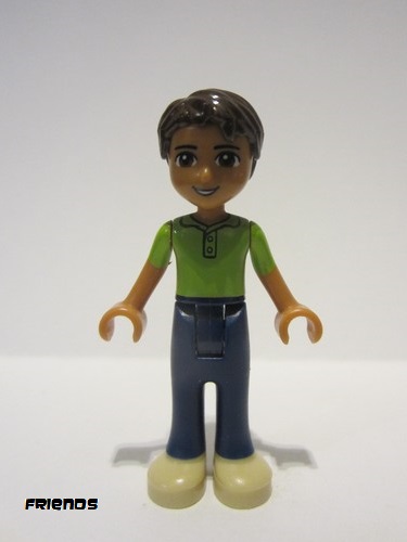 lego 2014 mini figurine frnd069 Robert Dark Blue Trousers, Bright Green Polo Shirt 
