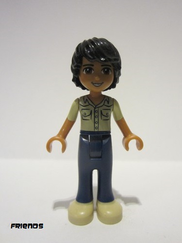 lego 2014 mini figurine frnd081 Matthew Dark Blue Trousers, Khaki Shirt 