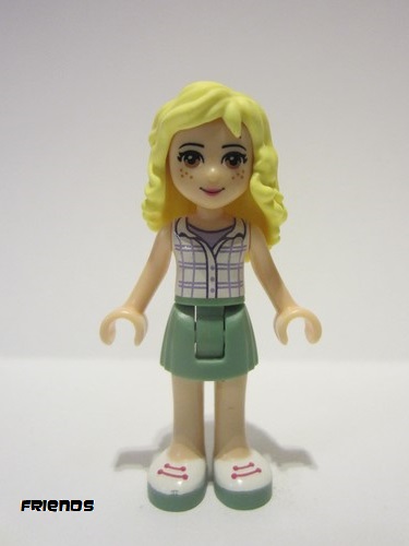 lego 2014 mini figurine frnd086 Naya Sand Green Skirt, White Plaid Button Shirt 
