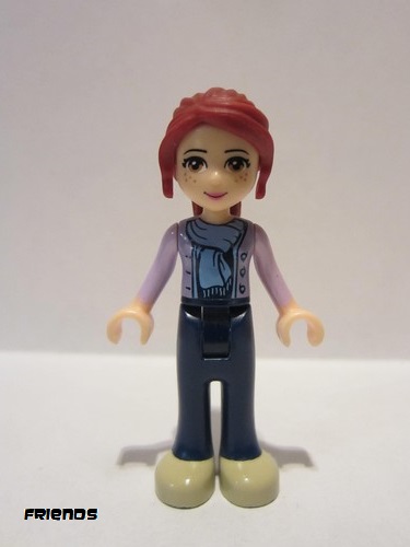lego 2014 mini figurine frnd088 Mia Dark Blue Trousers, Medium Lavender Jacket with Scarf 