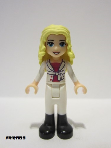 lego 2015 mini figurine frnd0134 Liza White Riding Pants, Magenta Top and White Jacket with Bow 