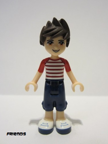 lego 2015 mini figurine frnd093 Noah Dark Blue Cropped Trousers, Red and White Striped Top 