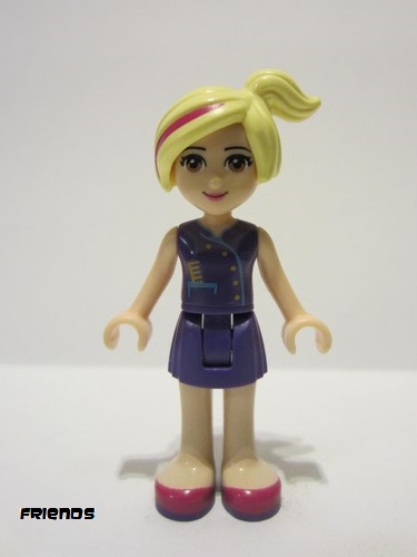 lego 2015 mini figurine frnd096 Natasha Dark Purple Skirt, Dark Purple Top with Comb 