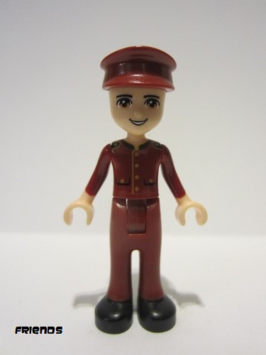 lego 2015 mini figurine frnd113 Nate Dark Red Hotel Boy Uniform 
