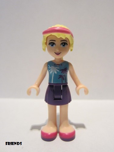 lego 2016 mini figurine frnd0161 Stephanie Dark Purple Skirt, Medium Azure Top 