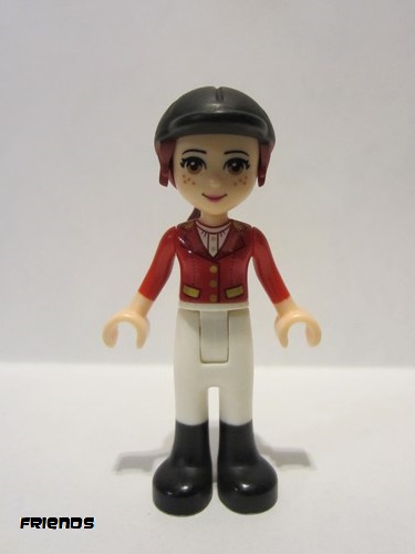 lego 2016 mini figurine frnd164 Mia White Riding Pants, Red Jacket, Black Riding Helmet 