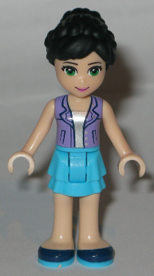 lego 2016 mini figurine frnd178 Iva Medium Azure Layered Skirt, Lavender Vest Top 