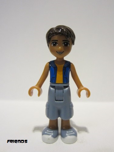 lego 2017 mini figurine frnd0196 Robert Sand Blue Long Shorts, Blue Sleeveless Hoodie 