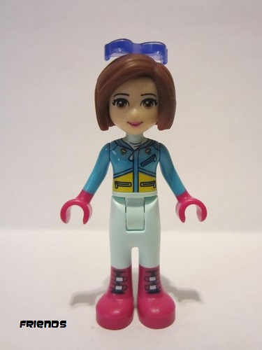 lego 2017 mini figurine frnd0220 Amy Light Aqua Trousers, Dark Azure Top, Glasses 