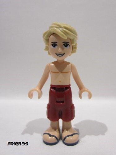lego 2018 mini figurine frnd0265 Mason Dark Red Shorts, Shirtless 