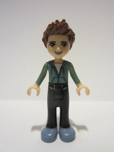 lego 2018 mini figurine frnd240 Ethan Black Trousers, Sand Green Hoodie 