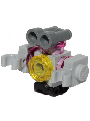 lego 2018 mini figurine frnd339 Zobo the Robot Roller Skate and Trans-Yellow Round Tile 