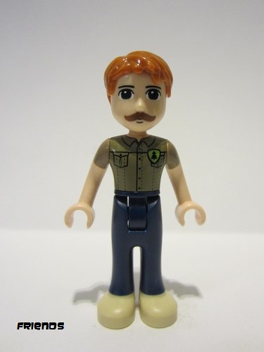 lego 2019 mini figurine frnd0288 Angus Dark Blue Trousers, Dark Tan Shirt with Pockets 