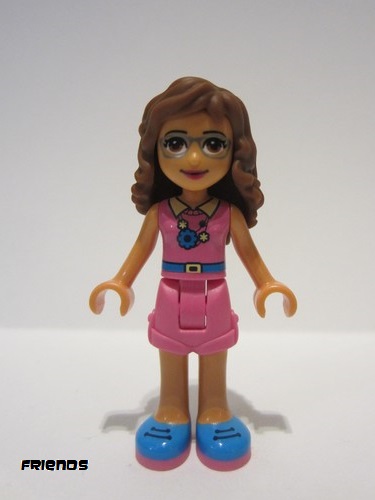 lego 2019 mini figurine frnd290 Olivia Dark Pink Shorts and Top 