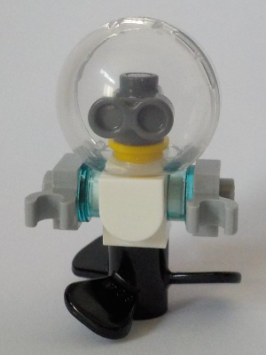 lego 2019 mini figurine frnd311 Zobo the Robot Diving Helmet, Propeller 