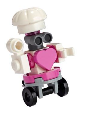 lego 2019 mini figurine frnd341 Zobita the Robot Chef 