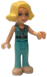 lego 2020 mini figurine frnd0372 Alicia Dark Azure Top, Medium Azure Trousers 