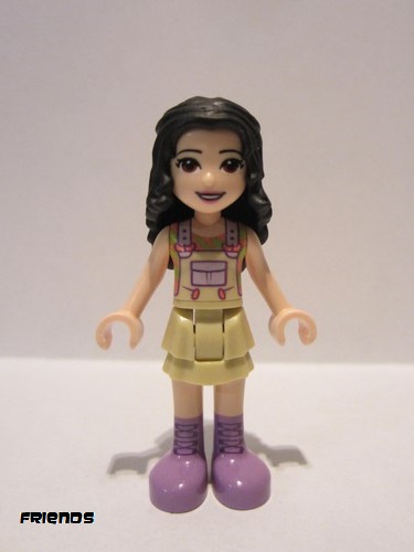 lego 2020 mini figurine frnd376 Emma Tan Dress with Straps, Medium Lavender Boots 
