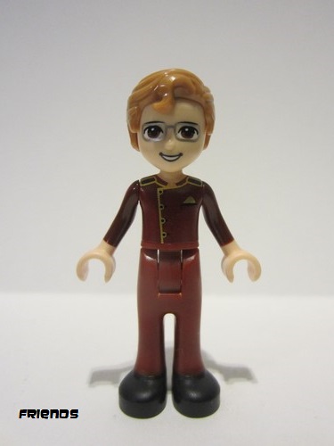 lego 2021 mini figurine frnd414 Julian Dark Red Usher Uniform 