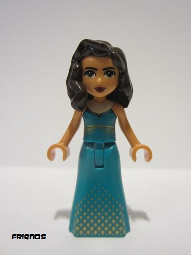 lego 2021 mini figurine frnd451 Amelia Gold Squares on Skirt 