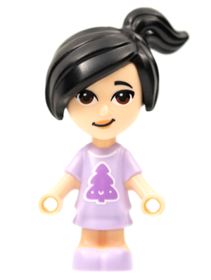 lego 2021 mini figurine frnd474 Emma Microdoll, Lavender Dress 
