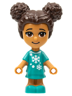 lego 2021 mini figurine frnd475 Andrea Microdoll, Dark Turquoise Dress 