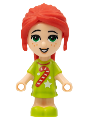 lego 2021 mini figurine frnd477 Mia Microdoll, Lime Dress 