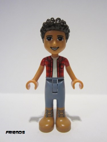 lego 2022 mini figurine frnd0524 River Red Checkered Shirt with White Undershirt, Sand Blue Trousers 