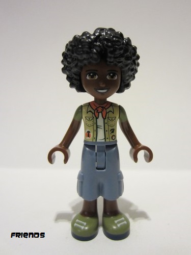 lego 2022 mini figurine frnd0526 Joaquim Sand Blue Trousers, Tan Vest, Coral Scarf 