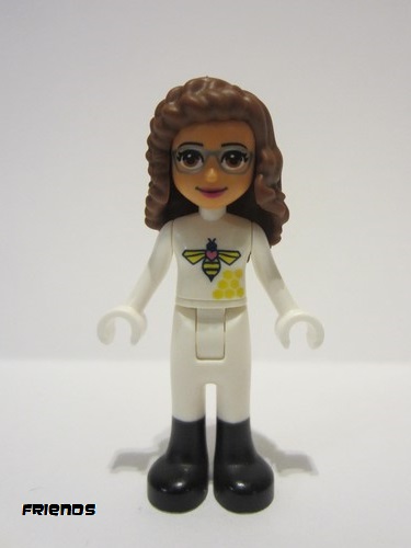 lego 2022 mini figurine frnd498 Olivia White Bee Suit and Black Boots 