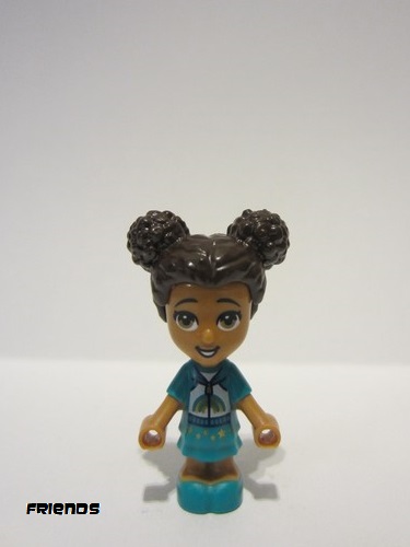 lego 2022 mini figurine frnd516 Liz Micro Doll with Dark Turquoise Dress and Rainbow Hoodie 