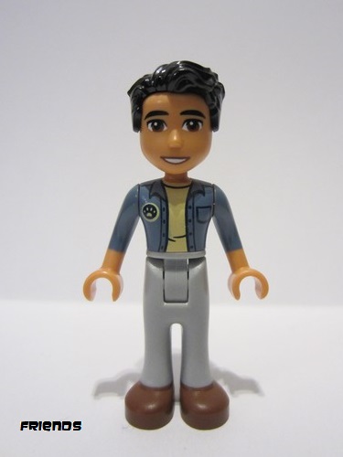 lego 2023 mini figurine frnd0595 Dr. Marlon Sand Blue Unbuttoned Shirt, Light Bluish Gray Trousers, Reddish Brown Shoes 