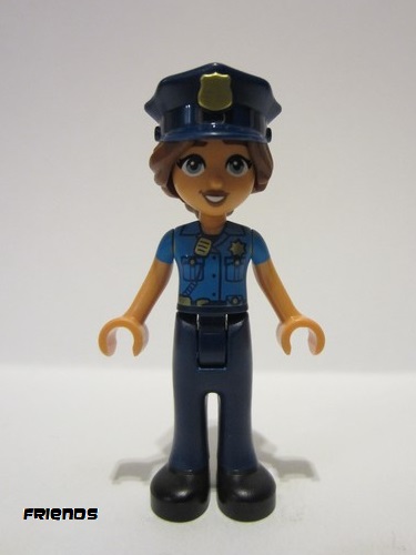 lego 2023 mini figurine frnd575 Isabella Dark Azure Uniform, Dark Blue Trousers, Dark Blue Police Hat 