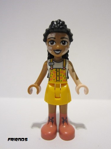 lego 2023 mini figurine frnd578 Jordin Bright Light Orange Jumper, Coral Boots 