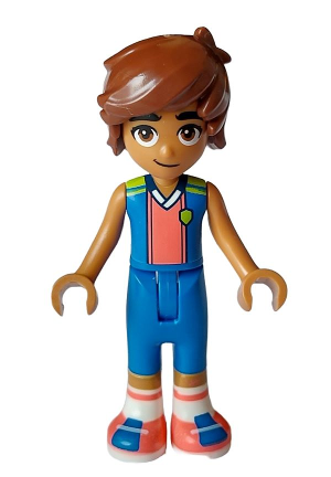 lego 2023 mini figurine frnd638 Leo Blue Vest and Trousers, Coral Shirt and Shoes 