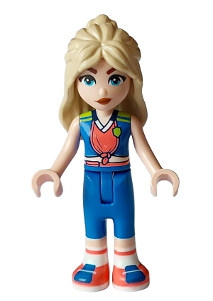 lego 2023 mini figurine frnd640 Hanna Blue Vest and Trousers, Coral Shirt and Shoes 